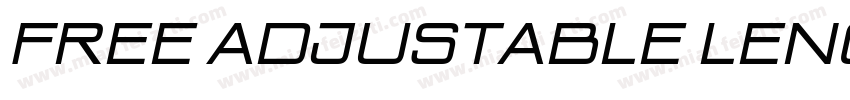 Free adjustable length字体转换